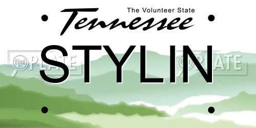 STYLIN Tennessee License Plate
