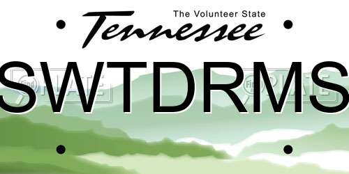 SWTDRMS Tennessee License Plate