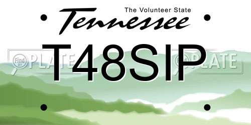 T48SIP Tennessee License Plate