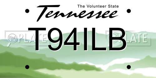T94ILB Tennessee License Plate