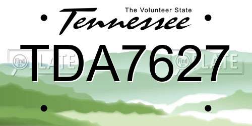 TDA7627 Tennessee License Plate