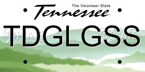 TDGLGSS Tennessee License Plate