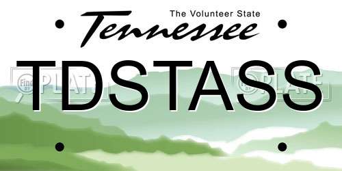 TDSTASS Tennessee License Plate
