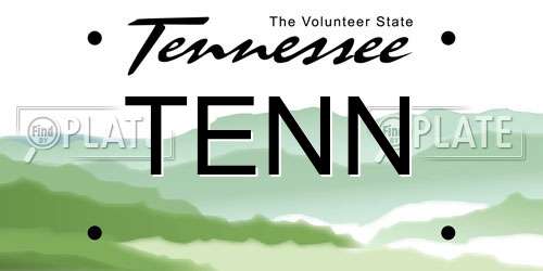 TENN Tennessee License Plate