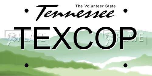 TEXCOP Tennessee License Plate