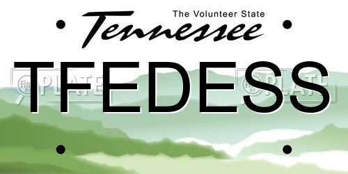 TFEDESS Tennessee License Plate