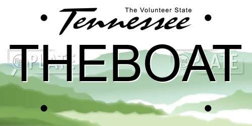 THEBOAT Tennessee License Plate