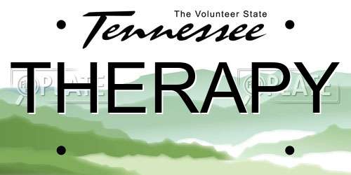 THERAPY Tennessee License Plate