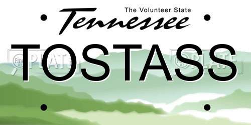 TOSTASS Tennessee License Plate