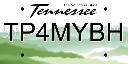 TP4MYBH Tennessee License Plate