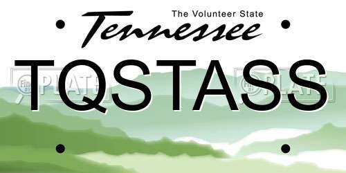 TQSTASS Tennessee License Plate