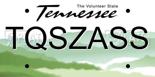 TQSZASS Tennessee License Plate