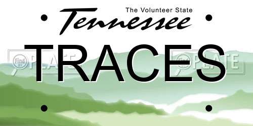TRACES Tennessee License Plate
