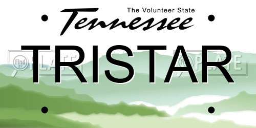 TRISTAR Tennessee License Plate