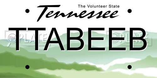 TTABEEB Tennessee License Plate