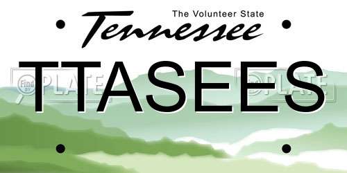 TTASEES Tennessee License Plate
