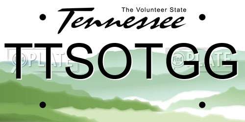 TTSOTGG Tennessee License Plate