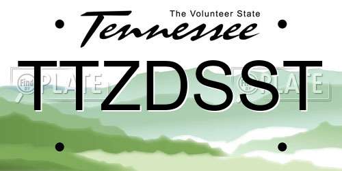 TTZDSST Tennessee License Plate