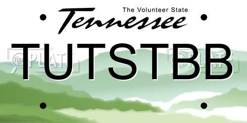 TUTSTBB Tennessee License Plate