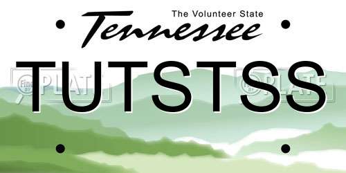 TUTSTSS Tennessee License Plate
