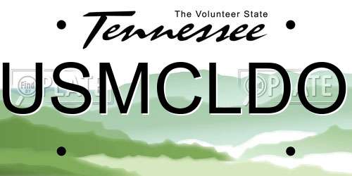 USMCLDO Tennessee License Plate