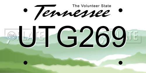 UTG269 Tennessee License Plate