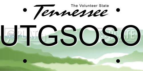 UTGSOSO Tennessee License Plate
