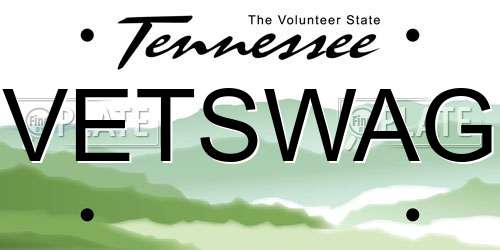 VETSWAG Tennessee License Plate