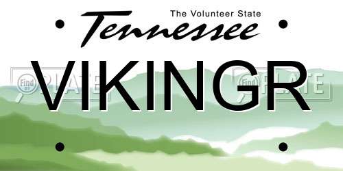 VIKINGR Tennessee License Plate
