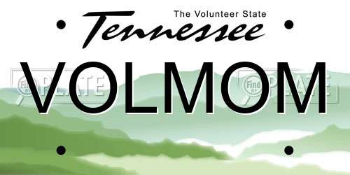 VOLMOM Tennessee License Plate
