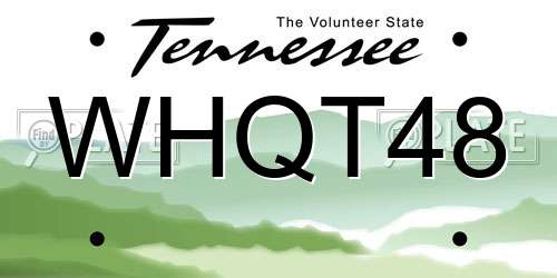 WHQT48 Tennessee License Plate