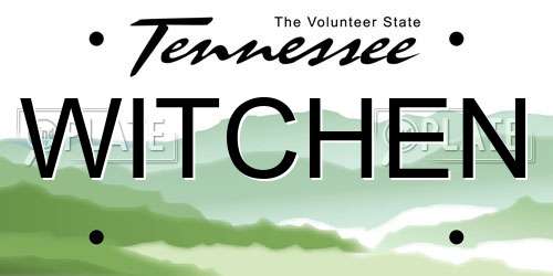 WITCHEN Tennessee License Plate