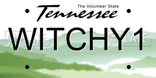 WITCHY1 Tennessee License Plate