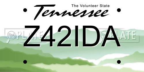 Z42IDA Tennessee License Plate