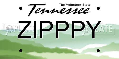 ZIPPPY Tennessee License Plate