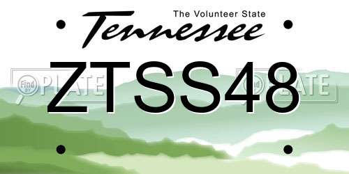 ZTSS48 Tennessee License Plate