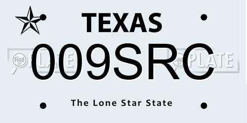 009SRC Texas License Plate