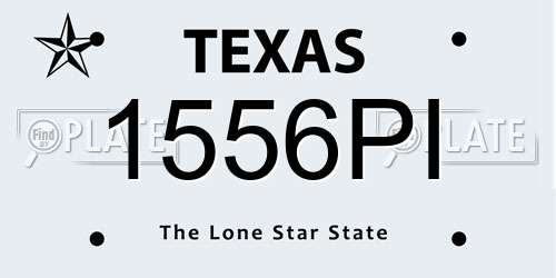 1556PI Texas License Plate