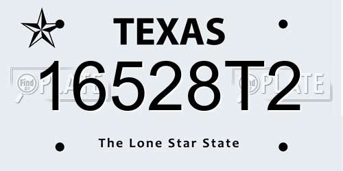 16528T2 Texas License Plate
