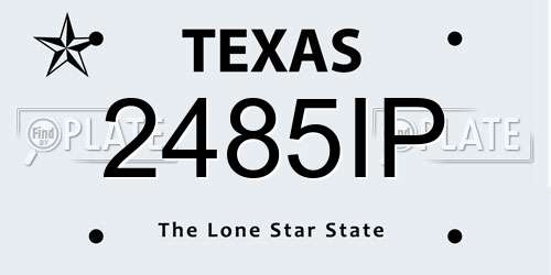 2485IP Texas License Plate