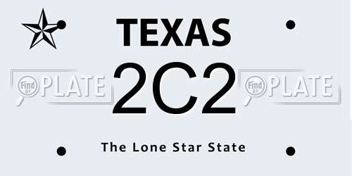 2C2 Texas License Plate