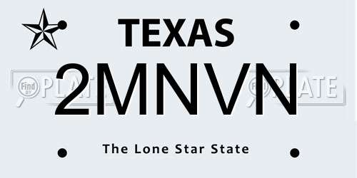 2MNVN Texas License Plate