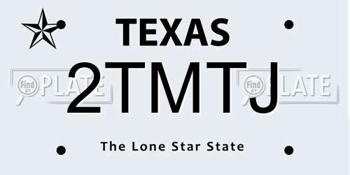 2TMTJ Texas License Plate