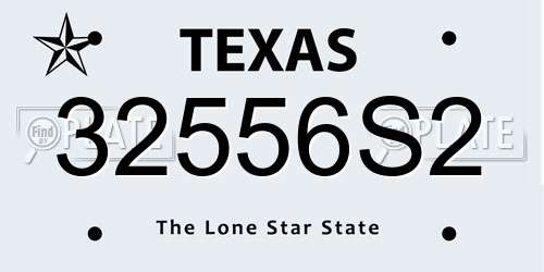 32556S2 Texas License Plate