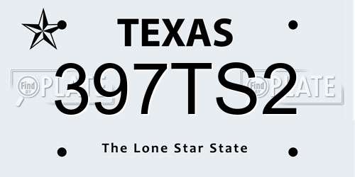 397TS2 Texas License Plate