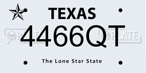4466QT Texas License Plate