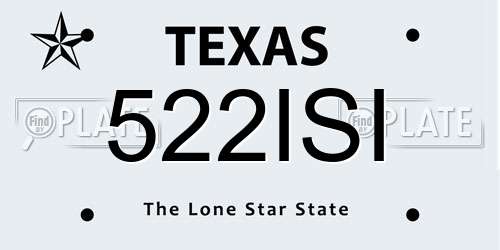 522ISI Texas License Plate