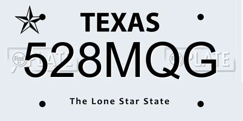 528MQG Texas License Plate