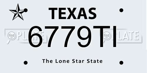 6779TI Texas License Plate