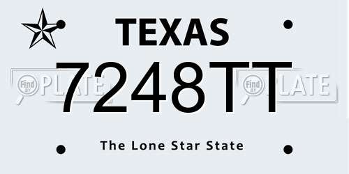 7248TT Texas License Plate
